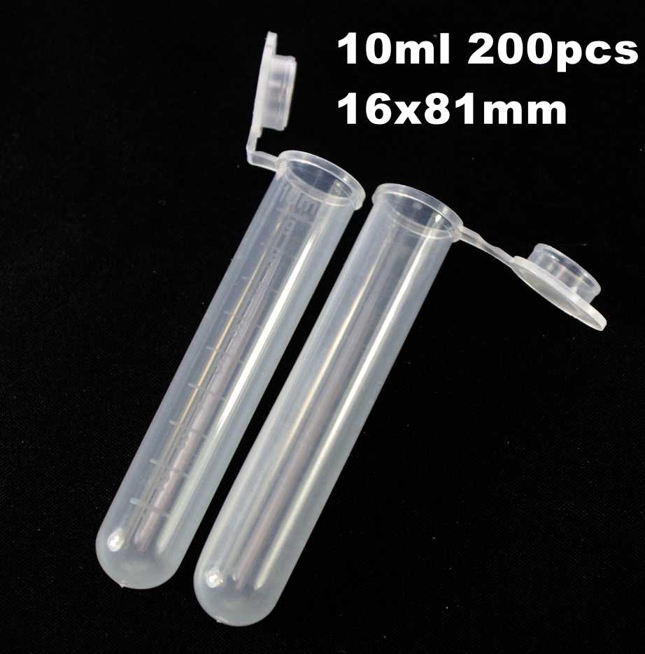 0.2/0.5/1.5/2/5/7/10/20/50/120ml Lab Plastic Centrifuge Tube EP Tube PCR Tube Sample Specimen Laboratory Teaching: 10ml Round Bottom