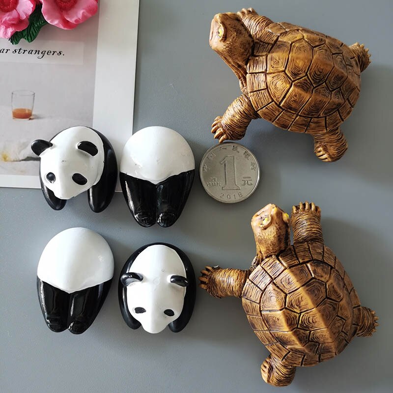 Cute Animal Koelkast Magneten Simulatie Uil Panda Schildpad Leuke Magneten Koelkast Sticker Hone Keuken Decoratie Kinderen