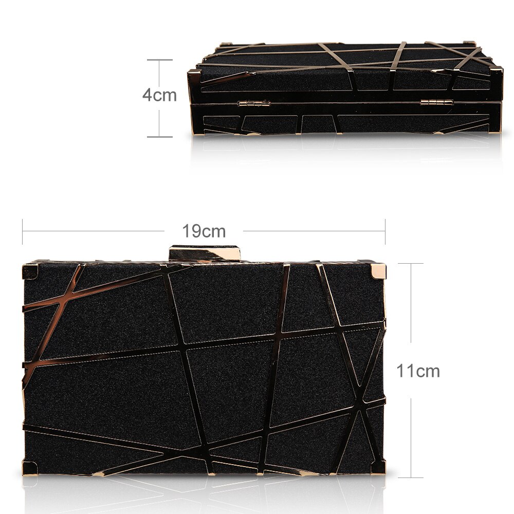 Luxe Handtassen Vrouwen Tas Metalen Clutch Avondjurk Party Keten Schoudertas