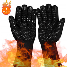 500 Celsius Extreme Slip BBQ grill Handschoenen Premium Geïsoleerde Duurzaam Brandwerende Voor Koken Bakken Grillen Ovenwanten