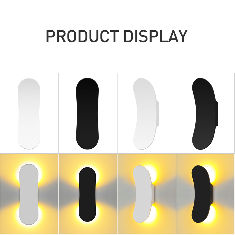 Outdoor Waterdichte LED Wandlamp 10W Nordic Energiebesparende Aluminium Indoor Nachtlampje voor Tuin Binnenplaats Gang AC85-265V