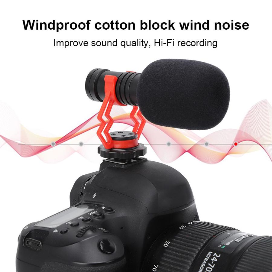 Andoer Stereo Condensator Interview Microfoon - Unidirectioneel Voor Camcorder, Sony, Panasonic - XLR Interface