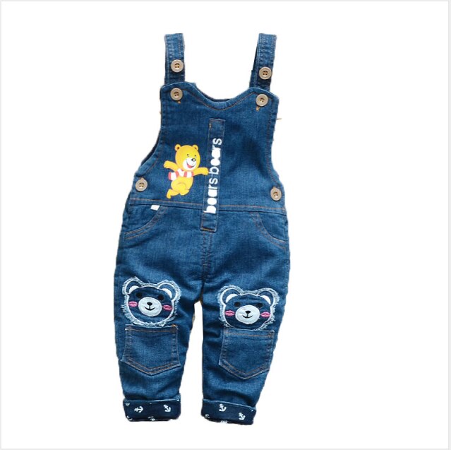 Bibicola 2020 primavera outono calças da criança criança infantil algodão denim macacão bebê meninos bib calças: Ouro / Dourado / 12 m