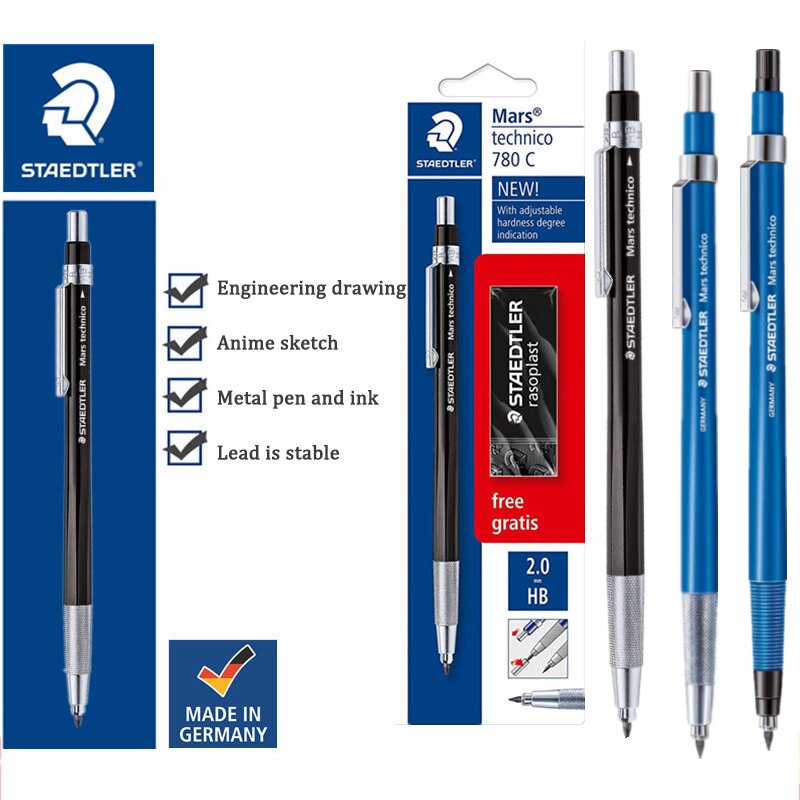 Germany STAEDTLER 780C Automatic Pencil Set 2.0mm Animation | Engineering | Drawing | Drawing Pen Writing