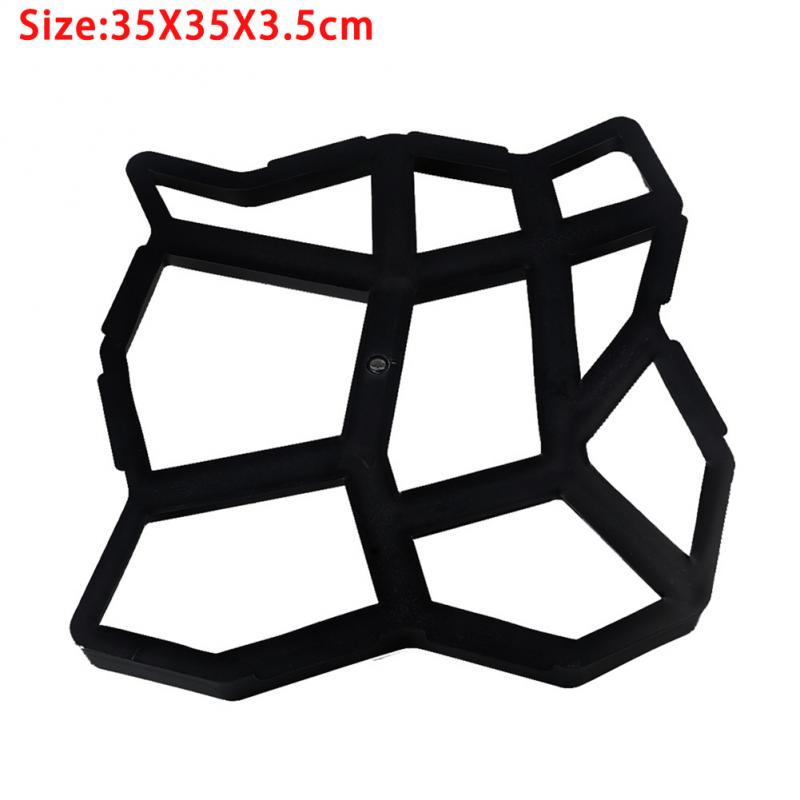Garden Decoration DIY Path Maker Concrete Molds Cement Mold Concrete Cement Stone Walk Paving Paver Reusable Concrete Brick Mold: Default Title