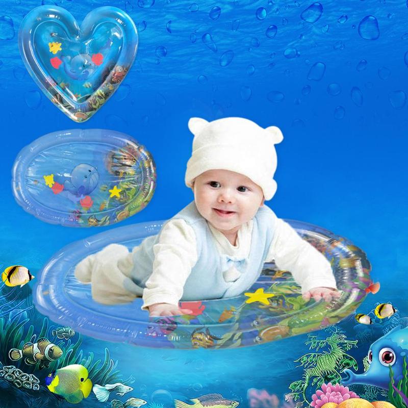 Baby water speelmat, ijsmat, opblaasbaar, dik pvc, speelmat voor kinderen op de buik