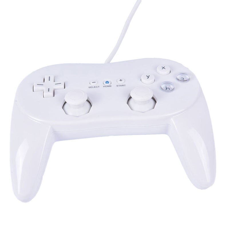 Mando a distancia clásico con cable para Nintendo Wii, mando a distancia de segunda generación: Blanco