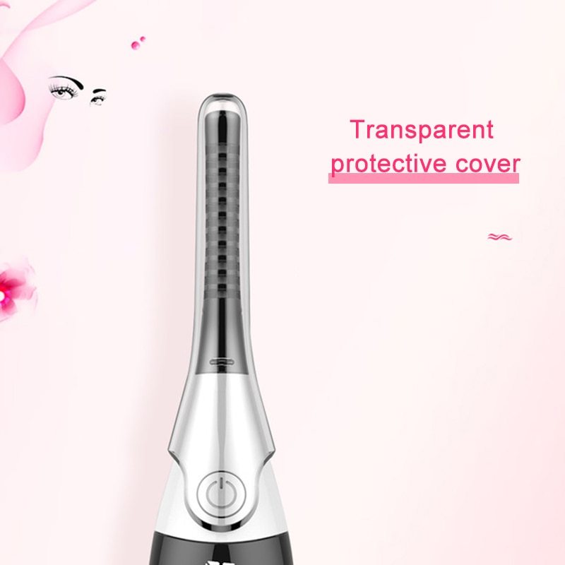 Super praktisk elektrisk vippebukker opvarmet øjenvippebukker mini usb øjenvippe curling klip hurtig opvarmning naturlig langtidsholdbar