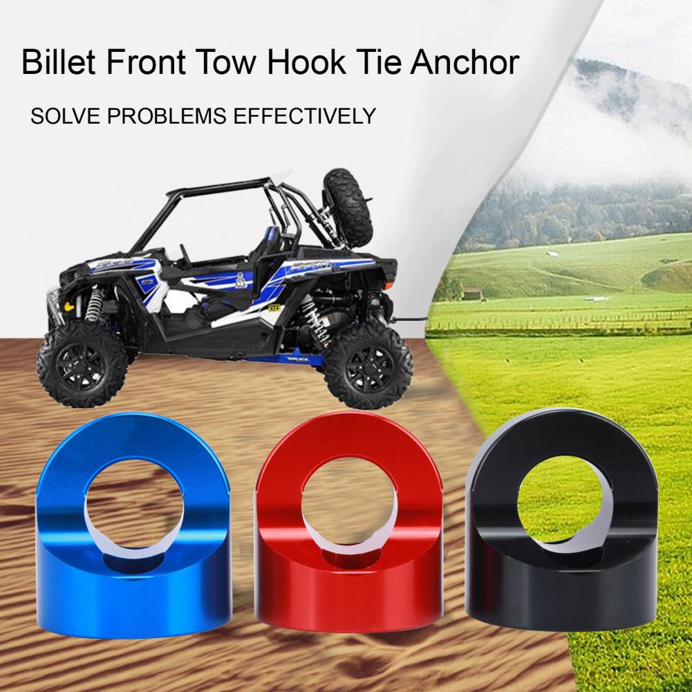 60% Tow Hook Tie Anchors Heavy Duty Replacement Metal Tow Hook Anchors for Polaris RZR 1000