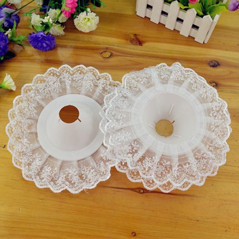 Beau Bouquet de fleurs en dentelle, garniture de collier sans support de Bouquet pour mariage, porte-Bouquet de mariée, accessoires de décoration