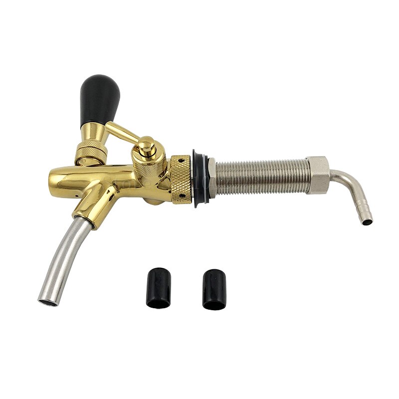 Verstelbare G5/8 Kegerator Draft Schacht Bier Tap Kraan Met Flow Controller Verchromen Home Brew Bar Bier Wijn maken Tool