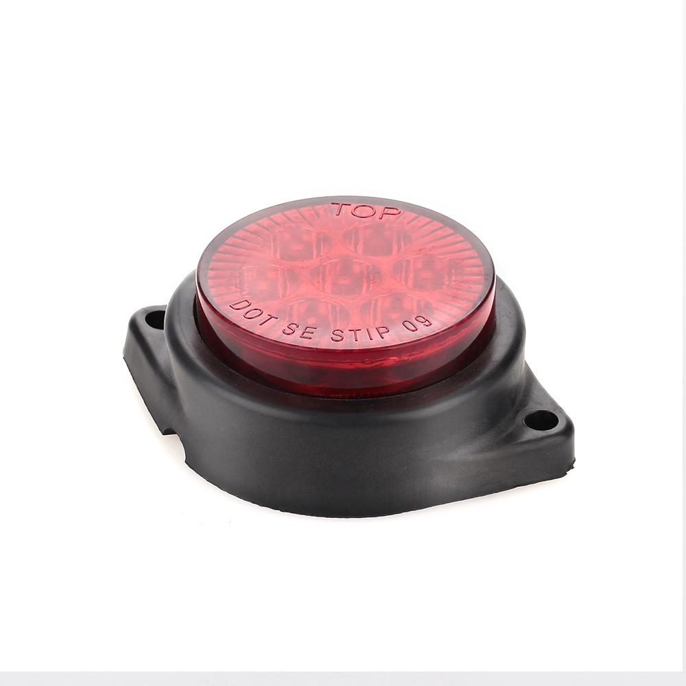 24v LED Round Side Marker Light Trailer Truck Turn Signal Light Indicator Lamp Rear Side Warning Red For Pickup Camping Lorry