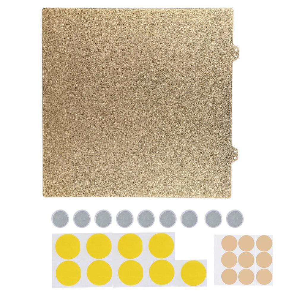 Película Cámara 300x300mm de doble cara texturizada PEI con recubrimiento en polvo lámina de acero de resorte + 9 bloque magnético