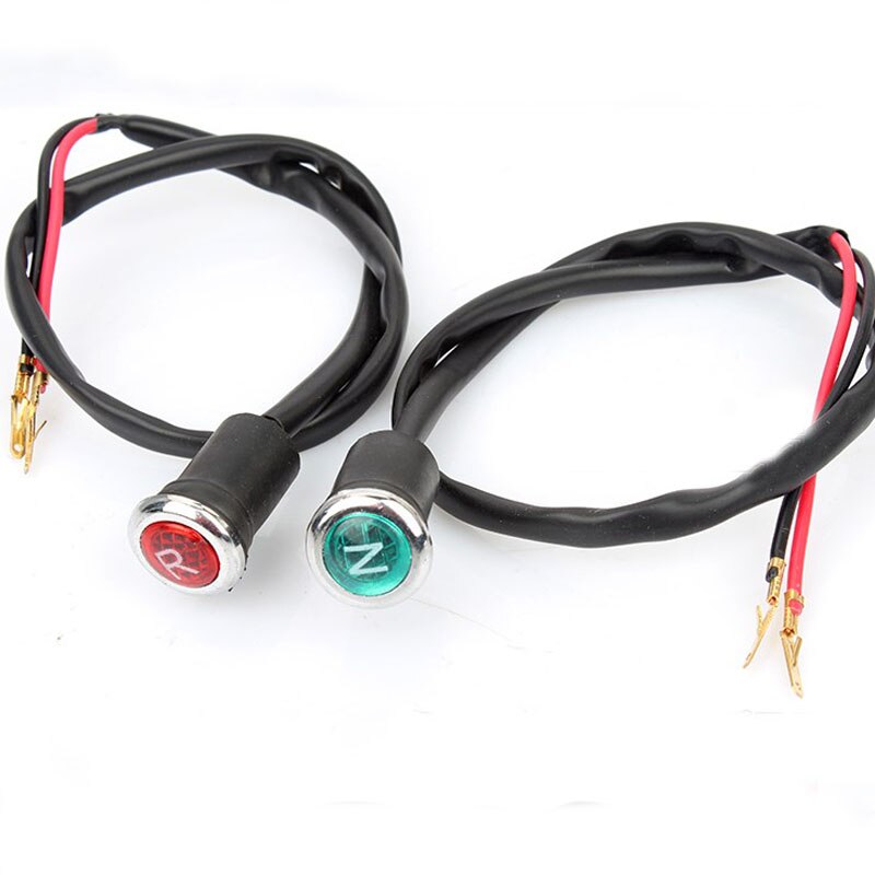 Indicador de marcha atrás de diodo neutro, accesorios modificados para coche, ATV, mono, motocicleta todoterreno, 2 piezas