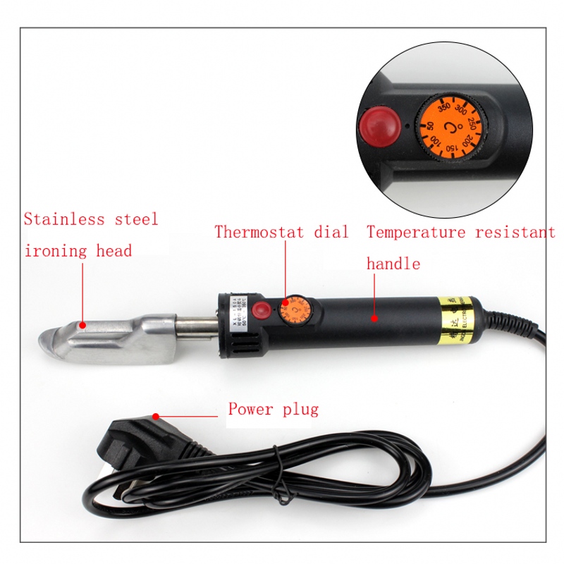 Small Iron Digital Display Mini Iron for Smoothing Sofa Leather Shoes Repair Doll Clothes Ironing LogoTransfer 50-350 Adjustable