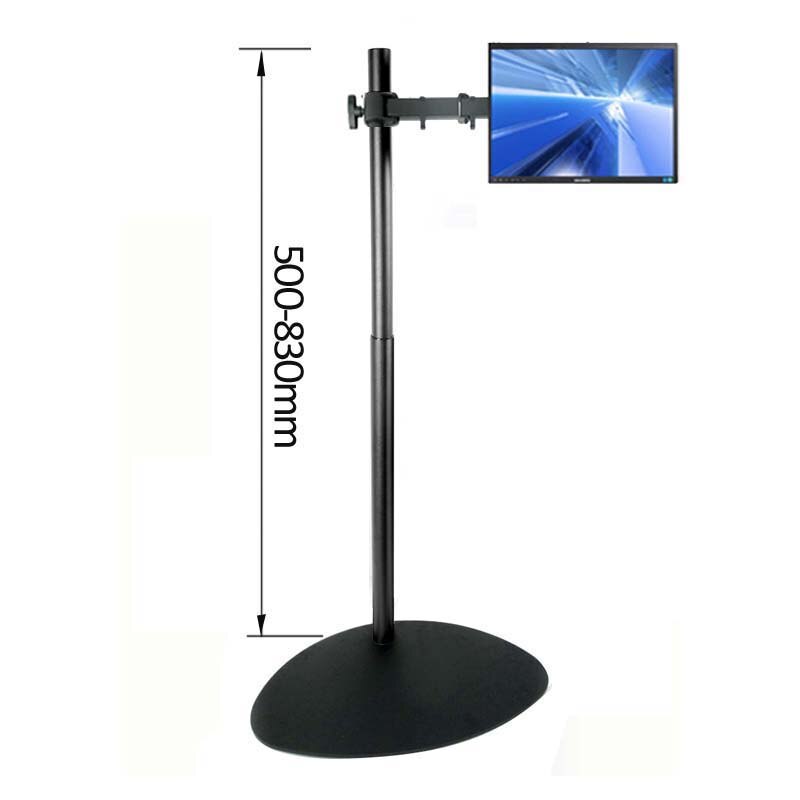 DL-R03-500 60Cm-120Cm Hoogte Verstelbare Stalen Lcd Tv Desk Stand Monitor Floor Houder Grote Zware Base Met pole 200X200 100x100: Default Title