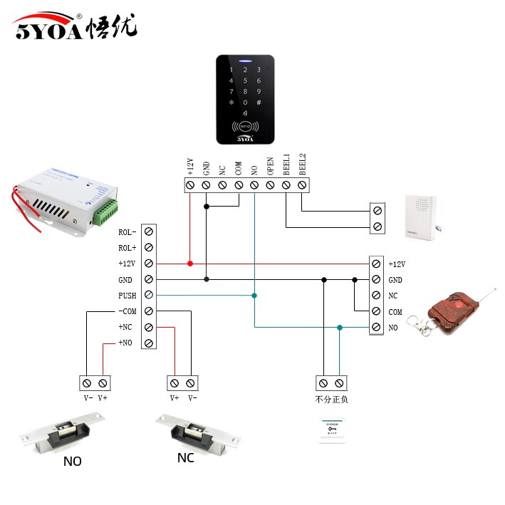 Electric Strike Door Lock Door Access Control System Fail-safe fail secure 5YOA Brand StrikeL04