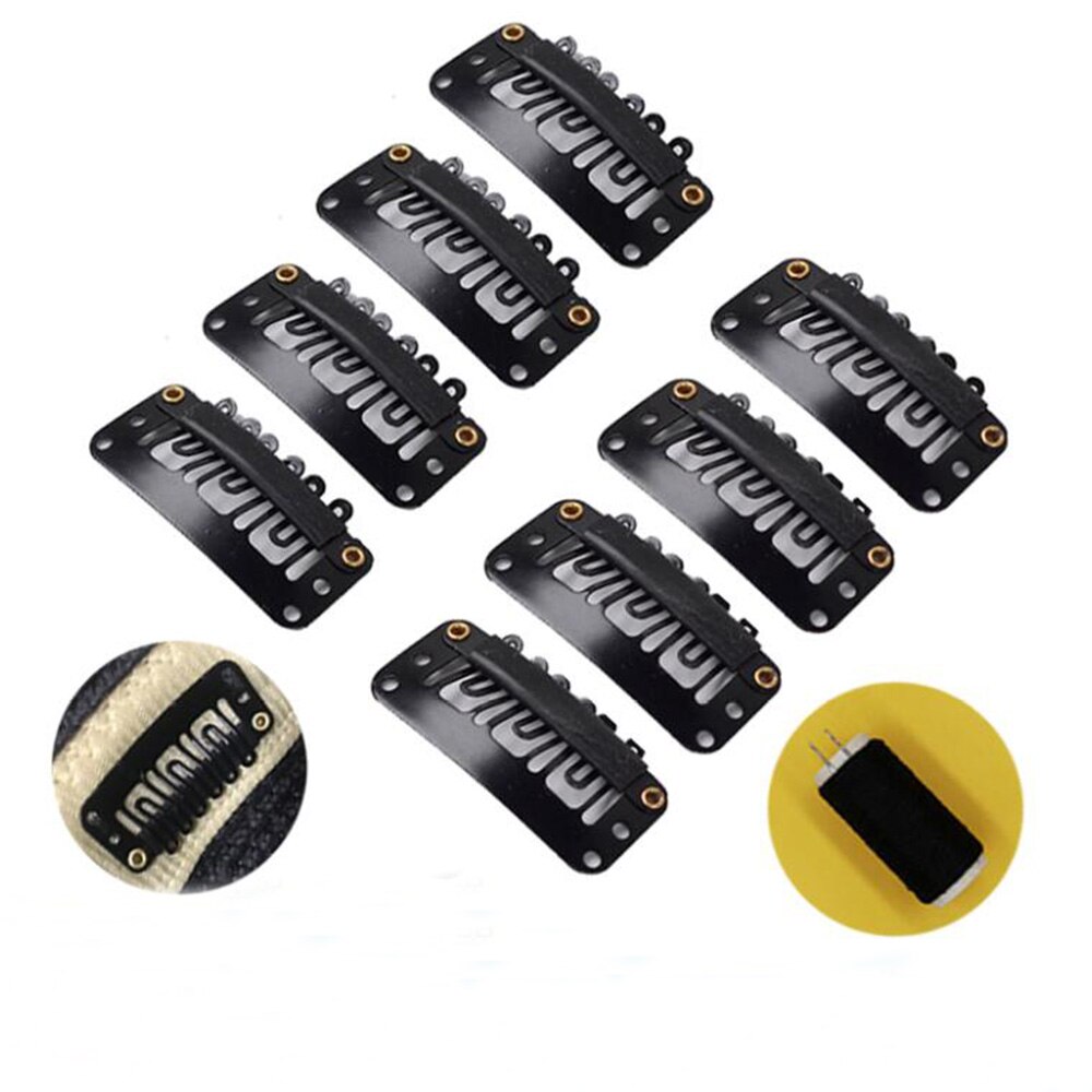 10/20/30 stuks haarverlengingsclips van metaal, bb, zwart, u-vormig, haarclips voor pruiken, haarspeldjes, salongripspelden en stylingtools