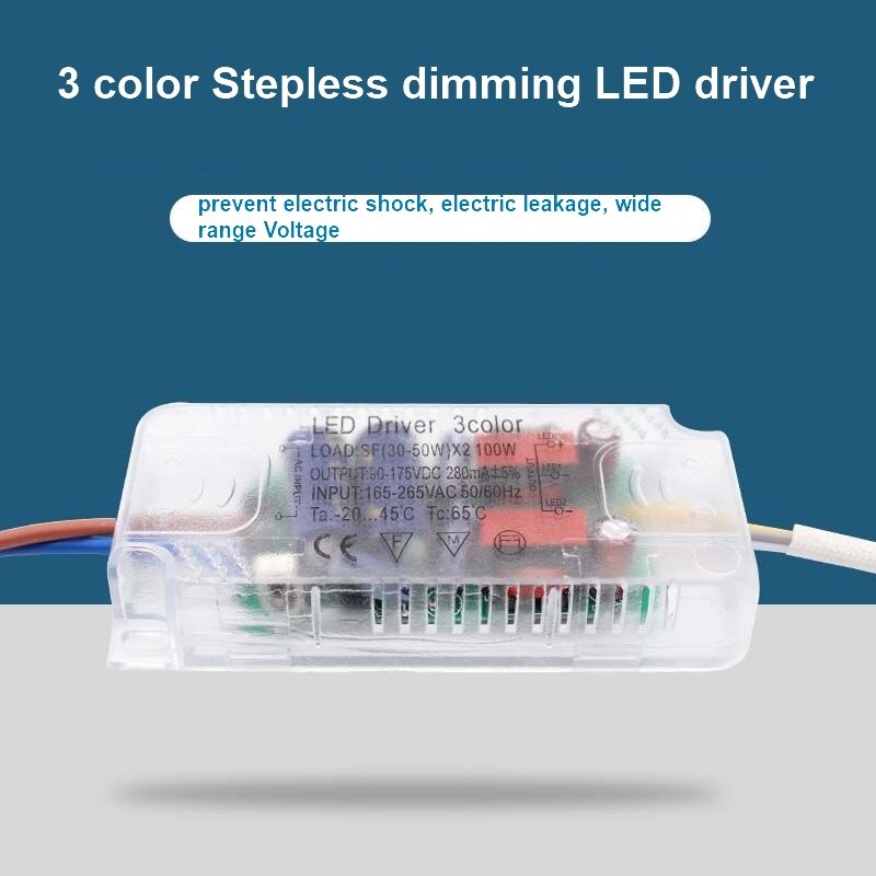 3 color dimmable LED driver LED transformer electrodeless LED driver with 2 plugs