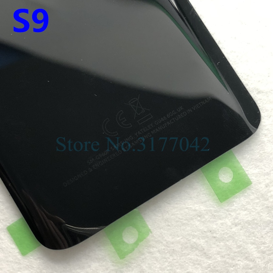 SAMSUNG Back Battery Cover For Samsung Galaxy S9 Plus s9+ G965 SM-G965F G965FD S9 G960 SM-G960F G960FD Back Rear Glass Case