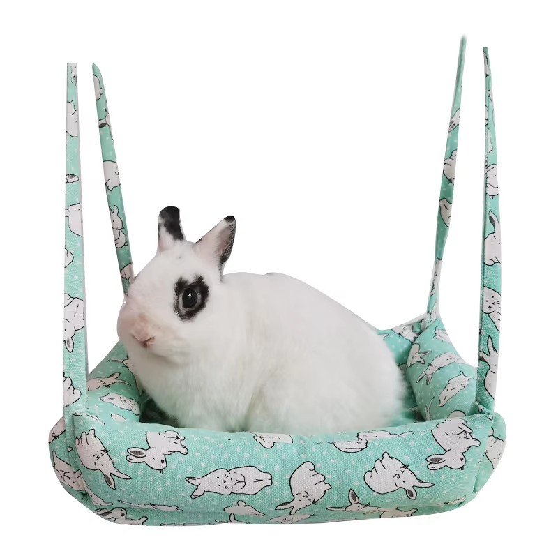 Süße Haustier-Kaninchen-Hängematte, Baumwolle, Hamster-Maus, hängende Bettmatte für kleine Haustiere, Hamster, warme Schlafnester, hängende Hängematte, Bett, Envoy Serve