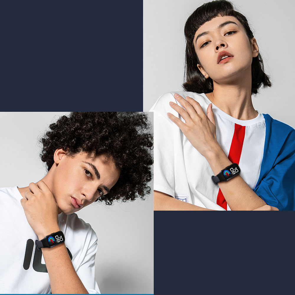 Dwukolorowe silikonowe paski do zegarków dla Huawei Honor band 6 inteligentne paski do zegarków wymiana bransoletki dla Huawei band 6 bransoletka zespół