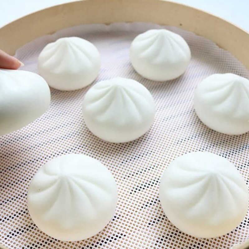 10 stk ikke-pinne silikon spjeld foringer mesh matte pute runde dumplings matt bakverk dempet sum mesh 30cm