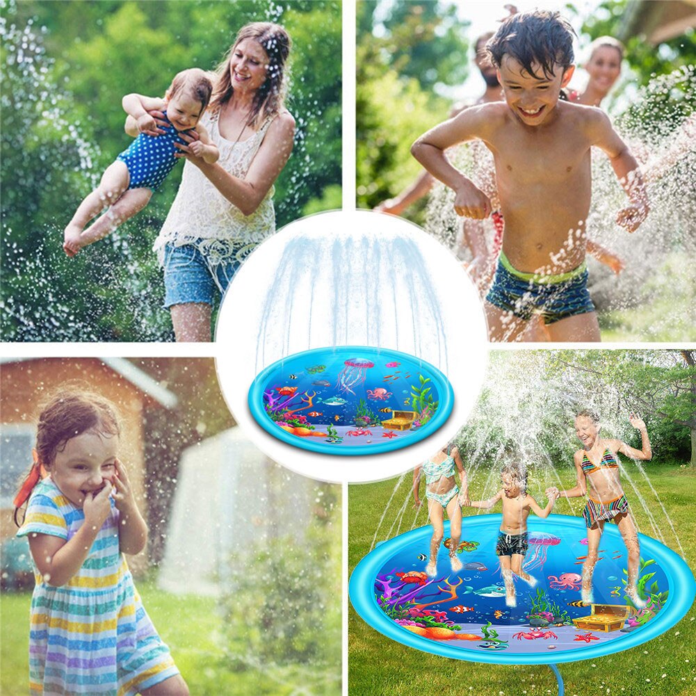 170cm freundlicher aufblasbare Sprinkler matt runde wasser Spritzen spielen Sprinkler matt hof erholung Ich bin freien schwimmen Schwimmbad neue #