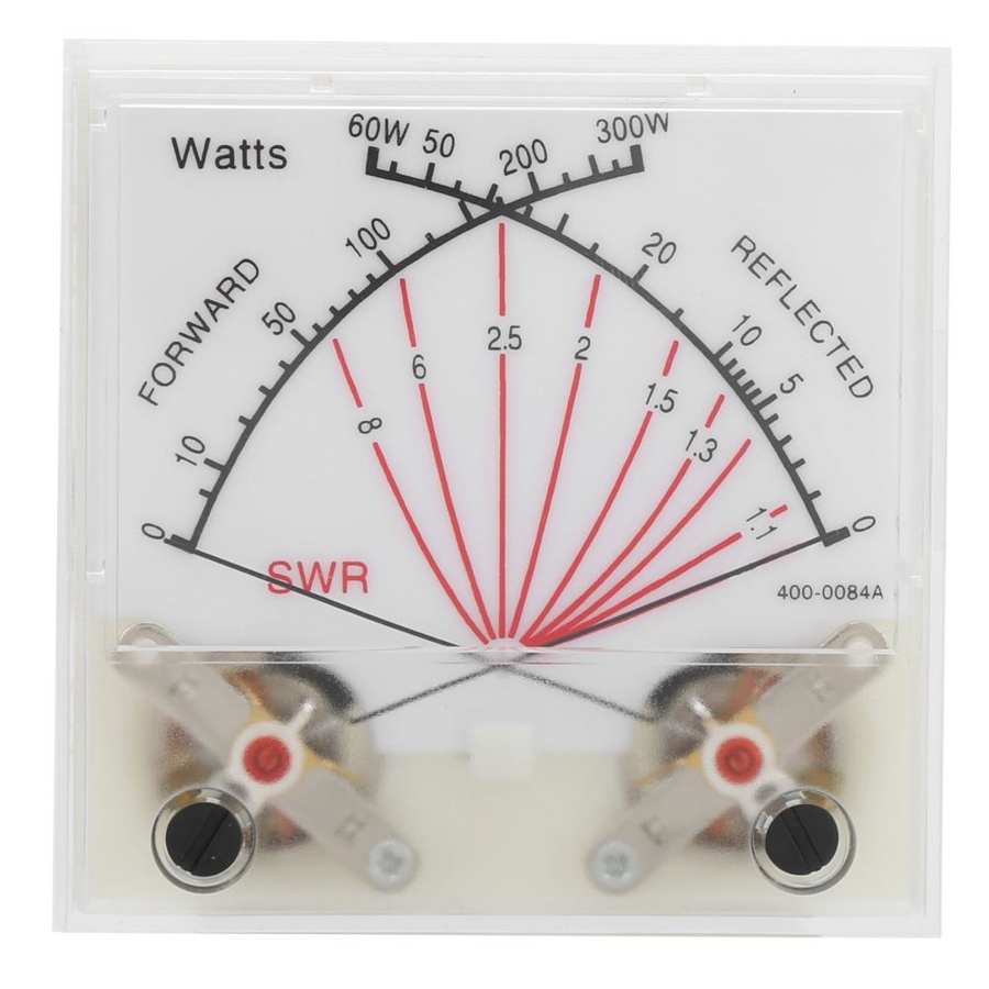 Swr Power Meter Dubbele Naald 60/300W Pointer Meter Zender Met Backlight Swr Wattmeter Voor Industrie