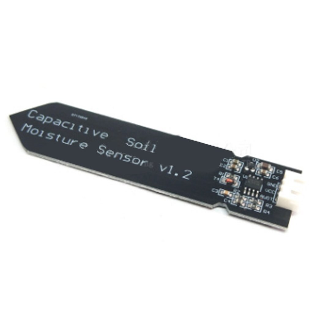 Hw-390 Sensor capacitivo de humedad del suelo no es fácil de corroer Cable de operación de amplio voltaje alimentación negro