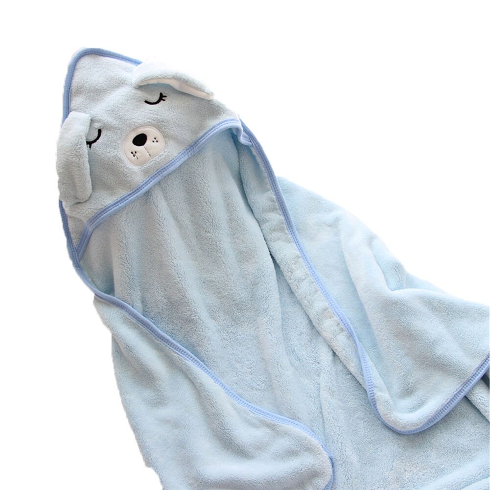 Baby Hooded Towels, Super Soft Bath Towel Warm Sleeping Swaddle Wrap for Infant Boys Girls: White