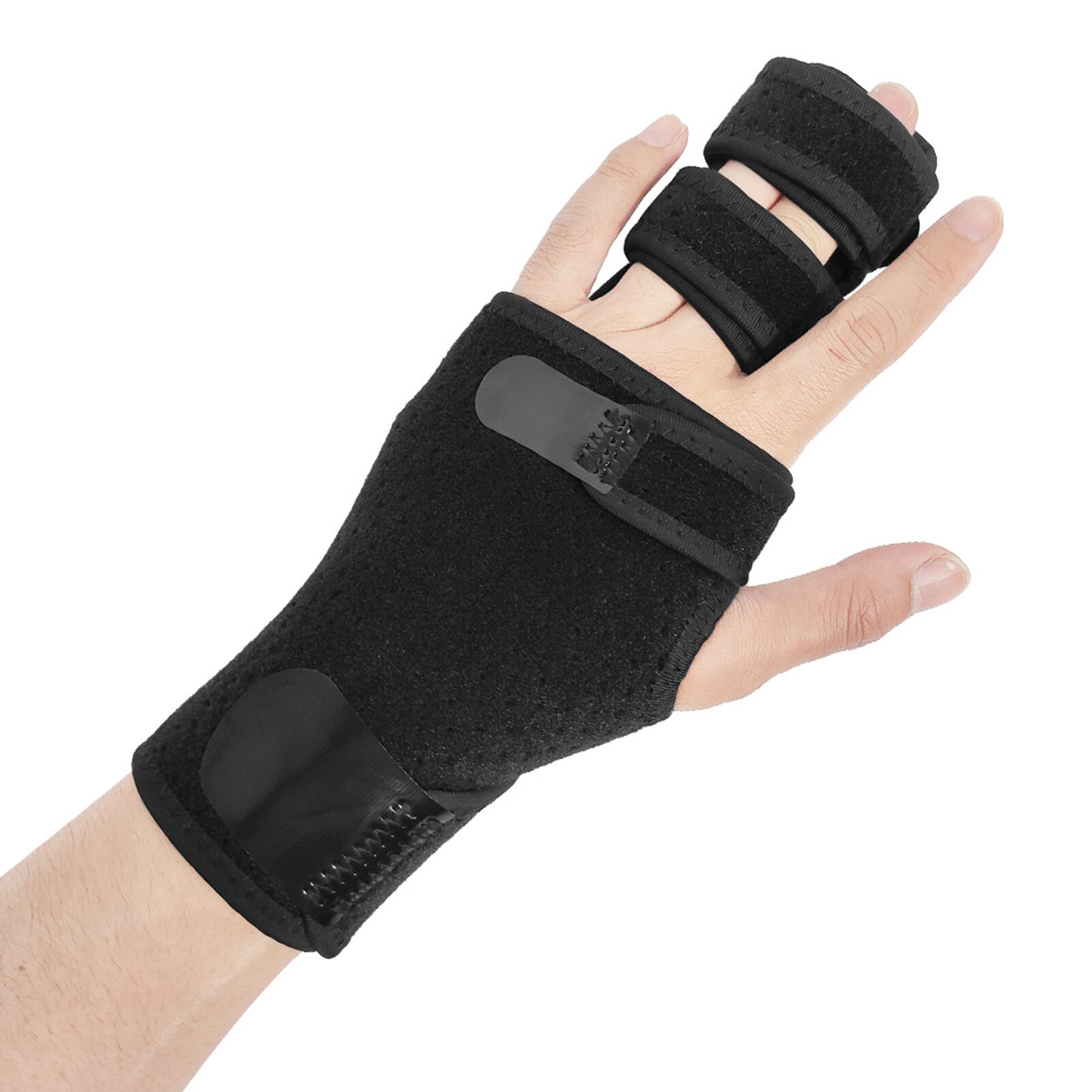 Finger Guards with Removable Splint Finger Support Brace Two or Three Fingers Stabilizer Adjustable Full Finger or Hand Brace: Left