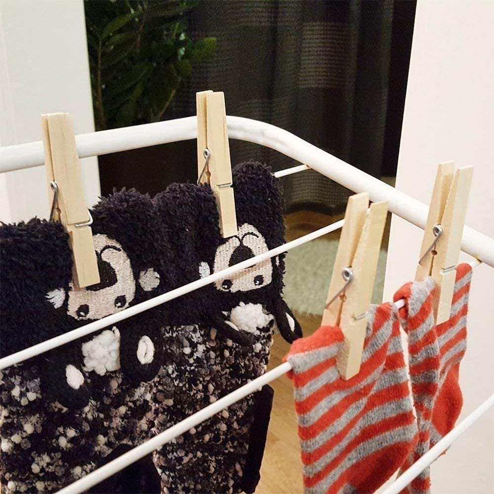 Pinzas para Ropa Hecha de Madera - Pinzas de Madera Pinzas para Colgar las Ropa - Pinzas Fuertes para Ropa de Madera,Pinza De Madera Para Tender O Hacer Manualidades