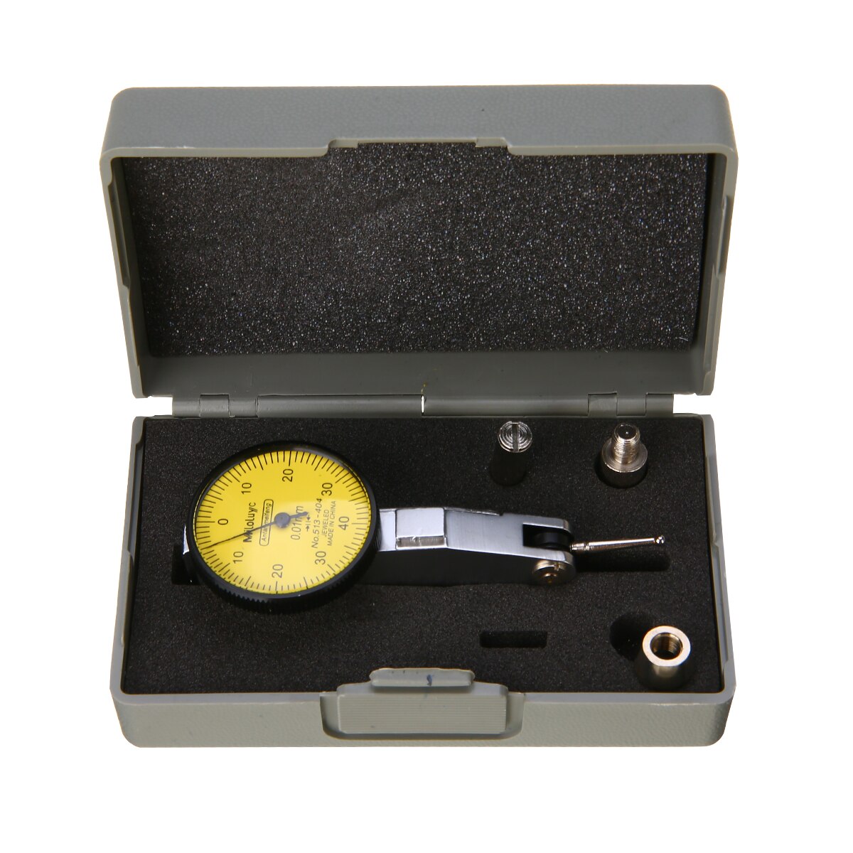 0.01mm Lever Dial Indicator High Precision Metal Dial Gauge Test Indicator Metric With Dovetail Rails 0-40-0 Measuring