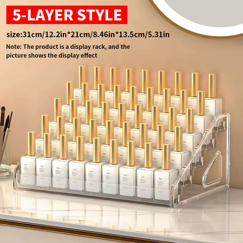 3/4/5/6/7 Layers Acrylic Nail Polish Display Rack ... – Grandado