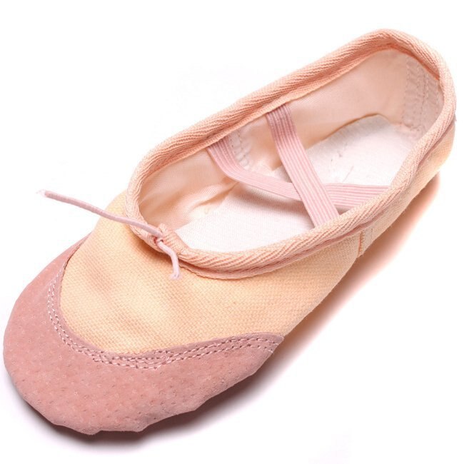 Vrouwelijke Volwassen Zachte Dansen Ballet Schoenen Voor Vrouwen Comfortabele Fitness Ademende Canvas Practice Gym Ballet Pointe Dansschoenen: beige / 7