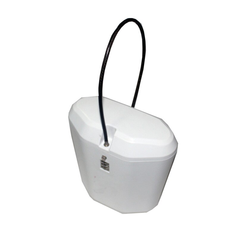 Beach safe box with combination lock and safety cable