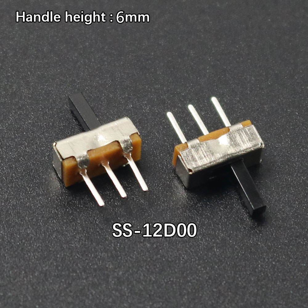 SS12D00-Mini Sliding Switch, 3Pin, 1P2T, 2 Positions, , Fist, 3mm, 4mm, 5mm, 6mm, micro Sliding Switch, 10/20/50pcs: 3XL / Ivory