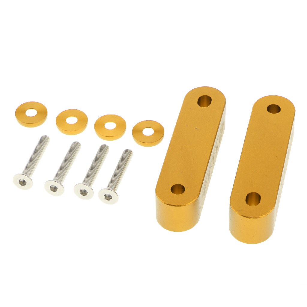 Kit de jeu de Risers d'espacement de capot en alliage d'aluminium pratique universel: Golden