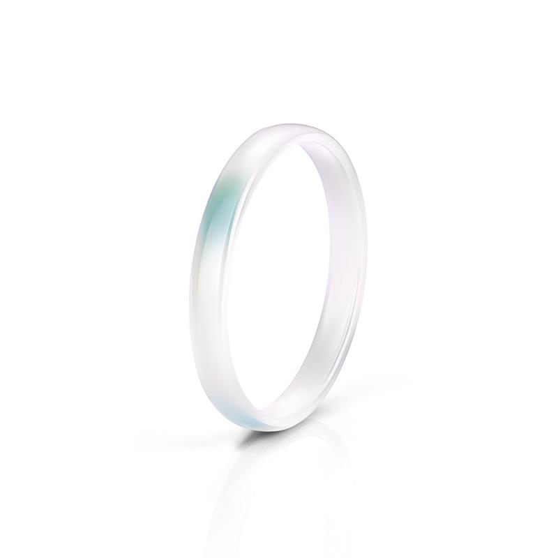 Colorful Smooth 3mm Ceramic Rings For Women Men Waterproof Jewelry Minimalist Wedding Never Fade Couple Ring: 8 / Pink