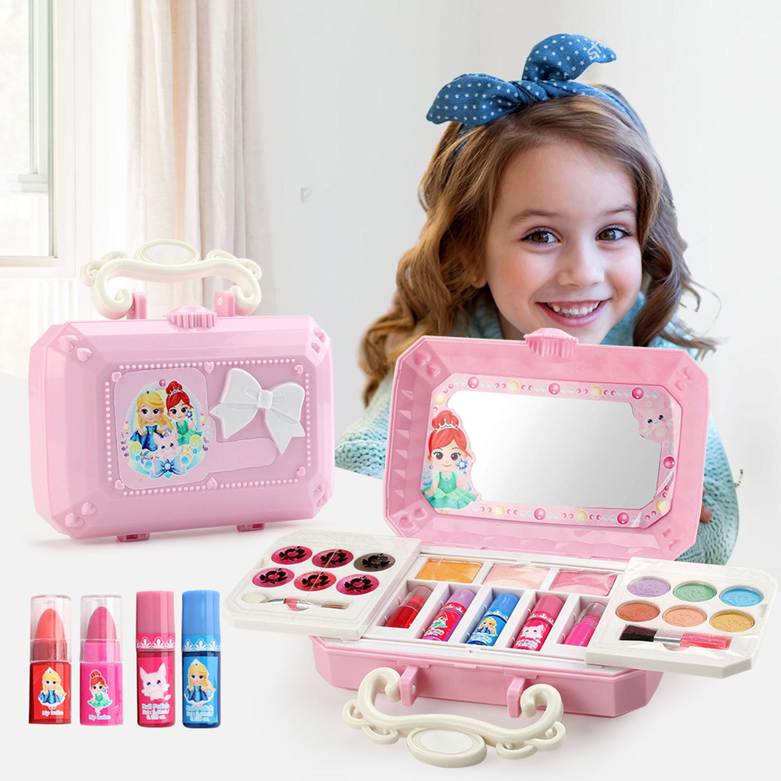 Kinderen Meisjes Wasbare Multi-layer Cosmetische Mini Box Makeup Case Spelen Speelgoed