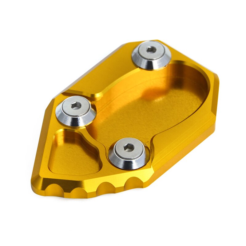CNC Extension Parking Kickstand Pedaal Side Stand Plaat Vergroten Pad Houder Voor MV Agusta Brutale 1078 08-12/ 990R 10-12 F4 04-15: Gold