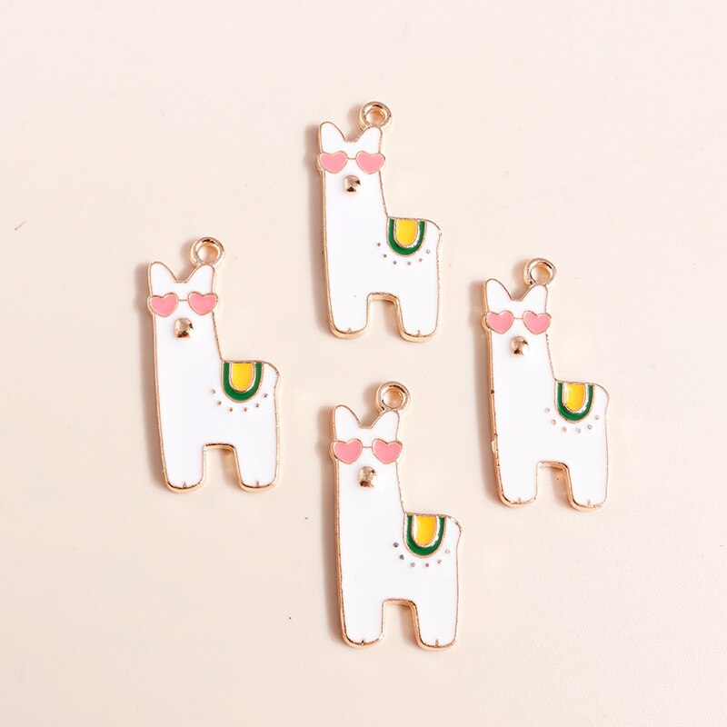 Pendentifs en forme de pingouin pour la fabrication de bijoux, 10 pièces, 21x22mm, en émail, animaux mignons, accessoires pour colliers et boucles d&#39;oreilles: Style 469