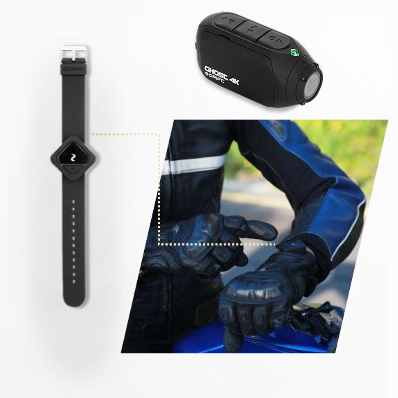 Drift-cámara deportiva Original, pulsera con Control remoto, BT, 10M, Ghost XL