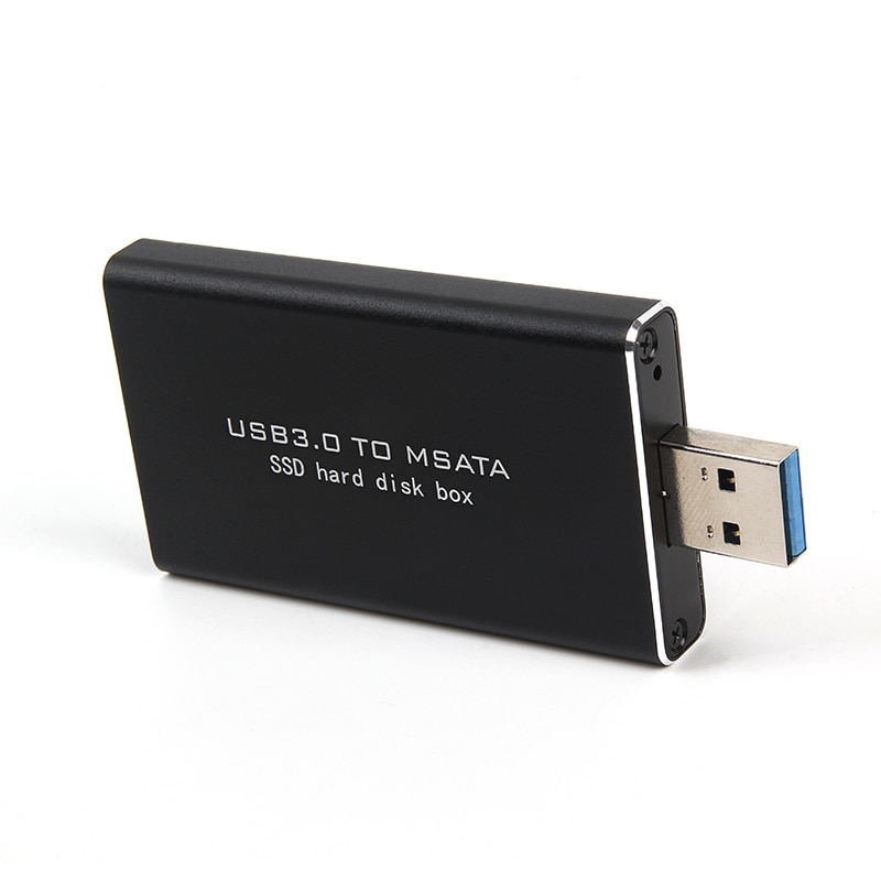 USB3.0 To Msata Mini-Sata 30 * 50mm Full Size SSD Portable Hard Disk Driver External Enclosure
