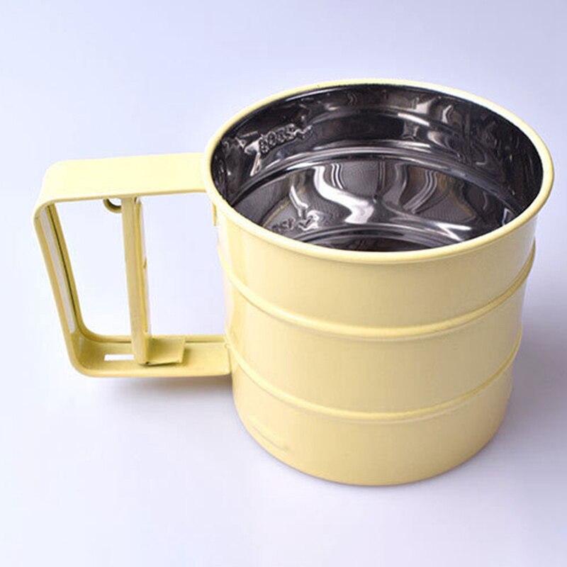Stainless steel icing sugar shaker Multi-function hand-held screen flour sieve Bakery tools Kitchen accessories reposteriabaking: Default Title
