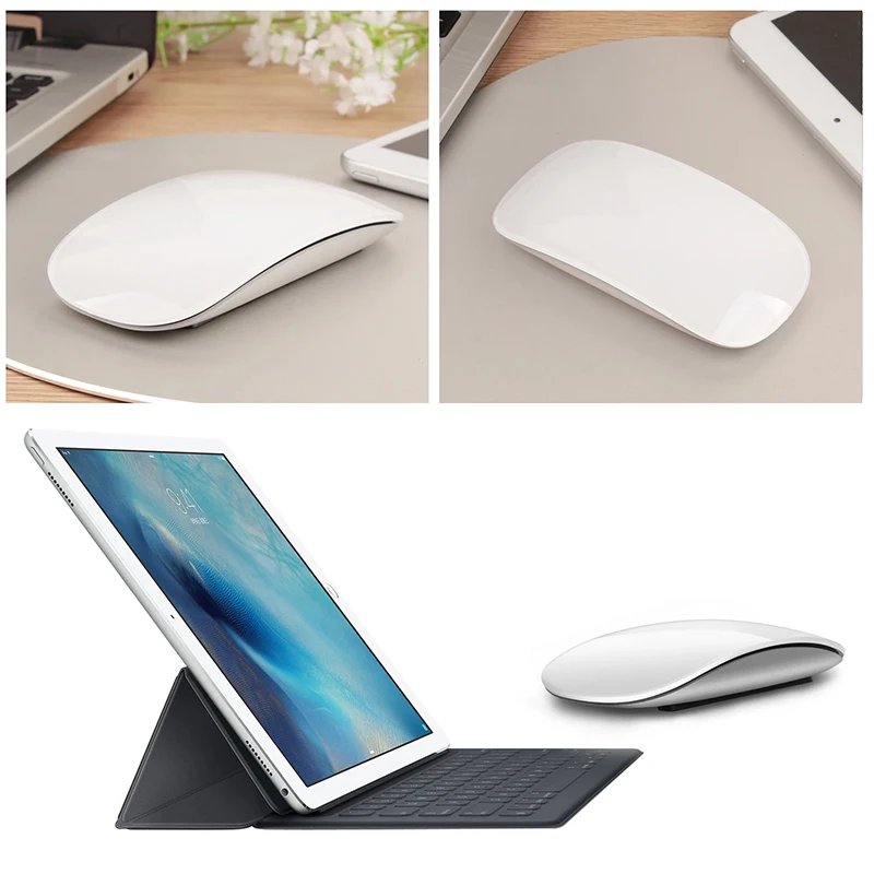 Xiaomi mouse sem fio silencioso recarregável computador bluetooth mouse fino ergonômico pc ratos mágicos para apple macbook microsoft ipad