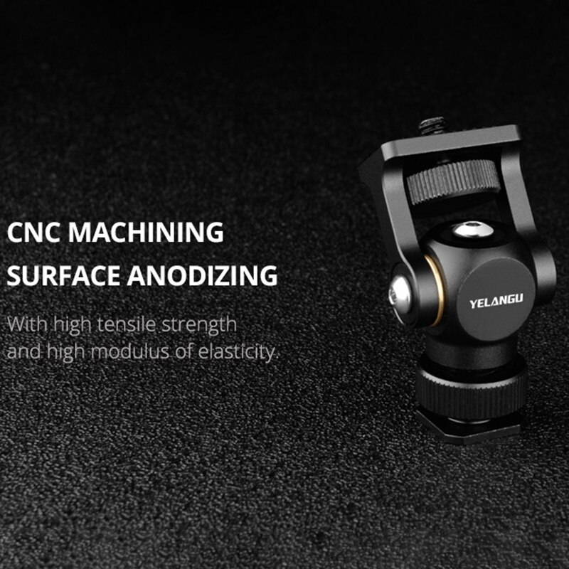 Yelangu Monitor Bracket Stand 360 Graden Roterende Monitor Mount Houder Met Koud Schoen Voor Dslr Camera Gimbal Mount