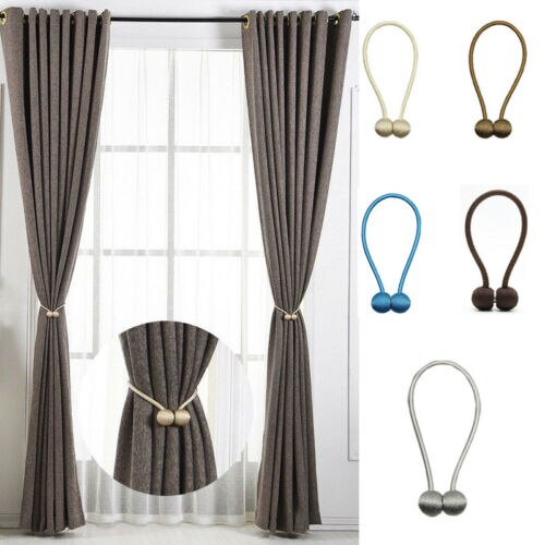 Magnetic Pearl Ball Curtain Tiebacks Tie Backs Holdbacks Buckle Clips Accessory Buckles Clasp Clips Curtain Hook Holder