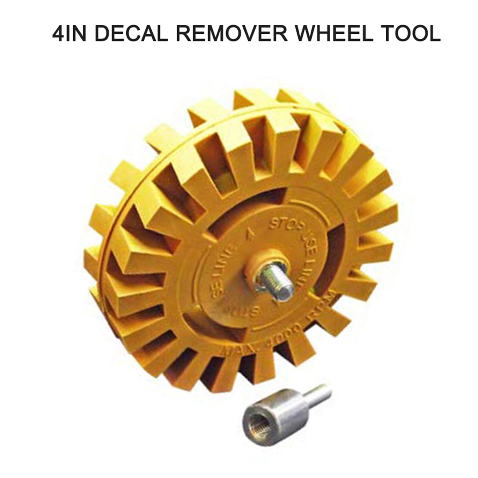 Car Decal Remover Wheel Tool Rubber Disk Decal Eraser Wheel with Power Drill Attachment for Removing Pinstripes Sticker Adhesive